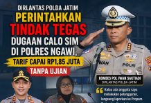 Dirlantas Polda Jatim Perintahkan Tindak Tegas Dugaan Calo SIM di Polres Ngawi, Tarif Capai Rp1,85 Juta Tanpa Ujian