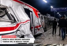 BREAKING NEWS: Diduga Tabrakan KA Argo Bromo Anggrek dan KRL di Stasiun Bekasi Timur, Perjalanan Sempat Lumpuh