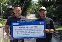 Permudah Akses Petani, BRI Pare Bangun Jalan Usaha Tani di Kecamatan Puncu melalui Program CSR