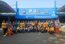 Sinergitas dan Kebersamaan, AKP Mulyani Pimpin Olahraga Bersama Personel PJR Jatim II dengan JMTO dan CMS