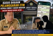 Kasus Dugaan Pelanggaran Etik Kepala SMKN 1 Geger Madiun Masuk Proses Disdik Jatim