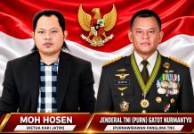 Ketua KAKI Jatim Dukung Pernyataan Jenderal Gatot Nurmantyo, Meritokrasi dan Netralitas TNI Sangat Penting